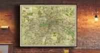 Stary plan BERLIN 1932r. 70x50cm