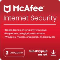 McAfee Internet Security 3 ст. / 12 месяцев ESD