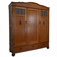ANTYK MEBEL szafa dębowa z szybkami