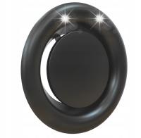 ANEMOSTAT metalowy kratka zawór wyciągowy VBE 250 mm Czarny mat FIXO