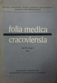 Folia Medica Cracoviensia Tom XV Zeszyt 2 1973