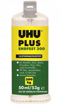 Двухкомпонентный эпоксидный клей UHU Plus 50 мл сильный