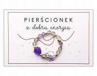 Pierścionek MIŁOŚĆ I RÓWNOWAGA amulet elastyczny na gumce na PREZENT