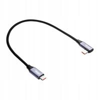 Kabel kątowy USB C / USB Typ C szybkie ładowanie 60W do SAMSUNG HUAWEI 30cm