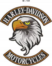 Мотоцикл патч набор для спины, Орел