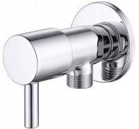 Угловой запорный шаровой клапан 1/2 x 3/8 соединительный регулирующий клапан