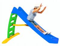 Большая горка для детей XXL 170 см высокая вода спрей горка BLU