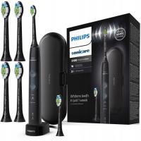 Szczoteczka elektryczna Philips Sonicare ProtectiveClean 5100 czarna + 4X KOŃCÓWKA PHILIPS DIAMOND CLEAN HX6064 BLACK