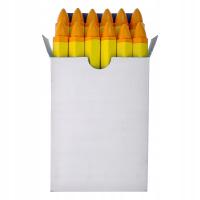 Woskowa kreda do opon, niezmywalny marker - żółta - Stix - 12 szt.