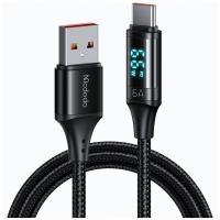 Kabel McDodo USB - USB typ C 1,2 m czarny