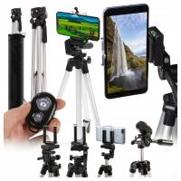 Tripod Zlaro Solidny TRIPOD na Bluetooth Statyw na Telefon 150 cm czarny