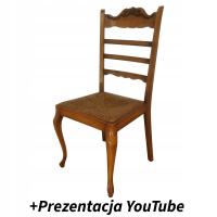 STYLOWE KRZESŁO KRZESŁA DO BIURKA SALONU LUDWIK DREWNIANE 99zł za sztukę