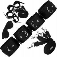 Kajdanki Na Ręce I Nogi Z Futerkiem Plus Maska BDSM Zestaw Do Krępowania