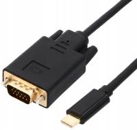 Adapter VGA - USB C Pawonik JL-CV18 1,8 m czarny