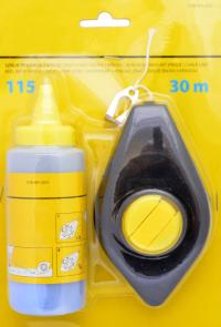 SZNUREK traserski murarski 30m + KREDA niebieska