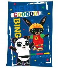 koc Kocyk Bing króliczek 100x140 mały ciepły lekki dla chłopca polarowy