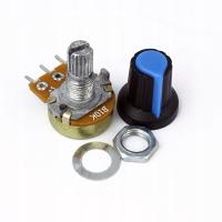 Линейный потенциометр поворотный 10k Ом с шариком