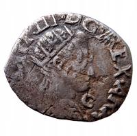 NumisMATI D117 1/2 Carlino Filip III 1598-1621 Naples, srebro