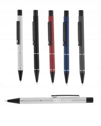 DŁUGOPISY REKLAMOWE z grawerem FIRMOWE Z LOGO metalowe SATO 50 SZTUK