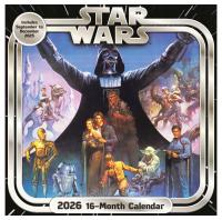 Kalendarz ścienny 2026 Star Wars Gwiezdne Wojny Kalendarze 30x60 cm Prezent