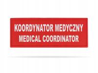 Medyczna naszywka emblemat odblaskowy KOORDYNATOR MEDYCZNY MEDICAL STAFF