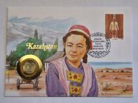 List numizmatyczny moneta ZSRR-Kazachstan 100 rubli 1992 UNC -NrB0033