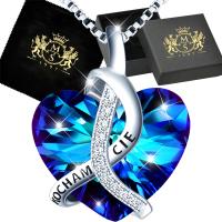 День Матери-Сердце Ожерелье Подарок День Рождения Юбилей Серебро