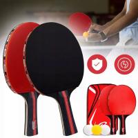 Профессиональные ракетки для настольного тенниса, ракетки для пинг-понга, 3 мяча