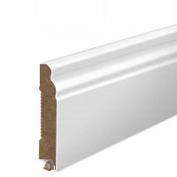 60x12 mm LISTWA PRZYPODŁOGOWA RETRO FREZOWANA Biała MDF DEKORACYJNA