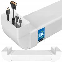 KANAŁ TELEWIZYJNY PODTYNKOWY PRZEPUST KABLOWY PŁASKI DO TELEWIZORA 120x60MM