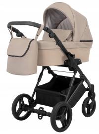 KUNERT Lazzio wózek głęboki dla niemowlaka 1w1 12 beżowy eco skóra beżowy