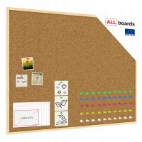 Пробковая доска 120x90 деревянная рамка Pines GR!