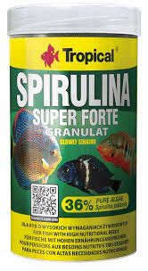 Tropical SPIRULINA SUPER FORTE 36% GRANULAT 250ml 150g ORYGINAŁ