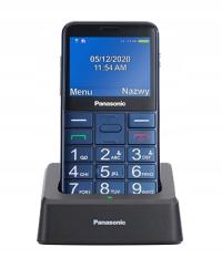 Телефон для пожилых людей синий Panasonic KX-TU155
