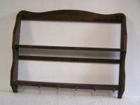 Drewniany wieszak ścienny na filiżanki / kubki