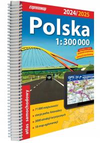 Polska atlas samochodowy 1:300 000 2024/2025