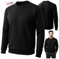 Bluza ROBOCZA Dresowa CIEPŁA BHP Ochronna Czarna UNIWERSALNA ZIMOWA Męska