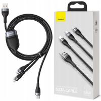 Zestaw kabli USB - USB typ C / microUSB / Lightning Baseus