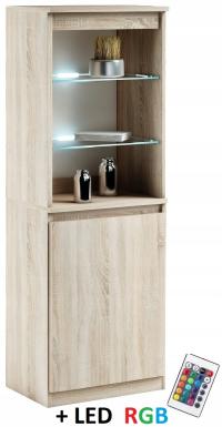 032021 WITRYNA LED 1d + oświetlenie RGB - SONOMA # KOLORY