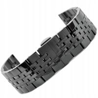 Черный стальной браслет для часов 20 мм M54