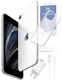 Smartfon iPhone SE 2020 / 64 GB / Biały / White - BATERIA 100% / GWARANCJA
