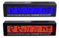 Вольтметр термометр часы для автомобиля, 2 цвета