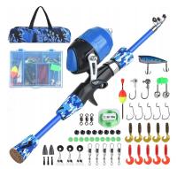 ZESTAW SPRZĘTU WĘDKARSKIEGO DLA DZIECI WĘDKA