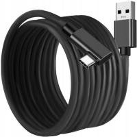 Kabel USB C 3.2 wtyk kątowy do gogli smartofona 5m