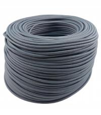 PRZEWÓD KABEL W OPLOCIE 3X0,75 DO LAMP SZARY