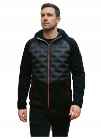 Kurtka męska Geo Norway COUTO BLACK DB pikowana puchowa na zimę wygodna