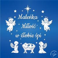 Dekoracja Jasełka Szopka Bożonarodzeniowa - Maleńka Miłość 180 x 190 cm