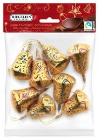 Riegelein czekoladowe dzwoneczki z mlecznej czekolady Fairtrade 100g