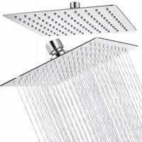 KWADRATOWA DESZCZOWNICA NATRYSKOWA CIENKA PRYSZNICOWA RUCHOMA SLIM 20x20