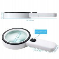 30x High Handheld Strong Magnifying Glass With 12